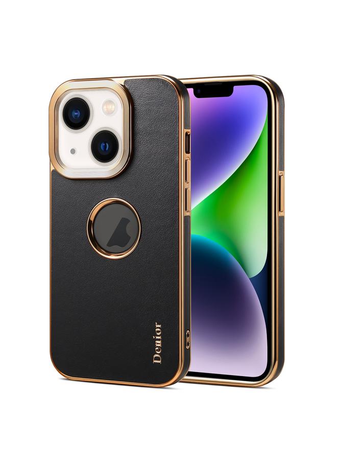 Denior Case For iPhone 14 Plus Fragrant Calf Texture Electroplating Phone Case - Image 1