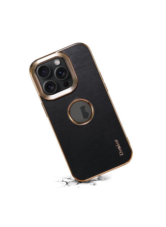 Denior Case For iPhone 14 Plus Fragrant Calf Texture Electroplating Phone Case - Image 4