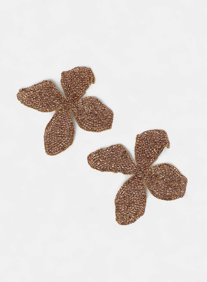 SOHI Bling-Petalia Statement Artificial Earring Jewellery