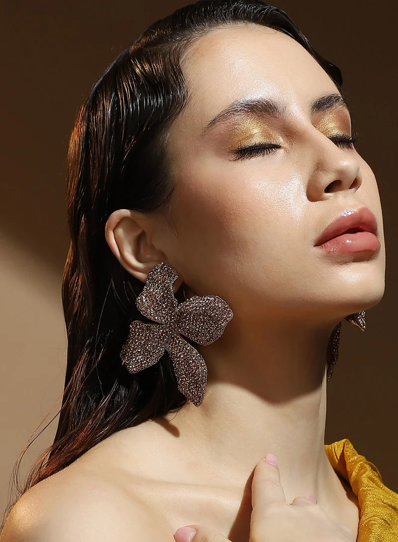 SOHI Bling-Petalia Statement Artificial Earring Jewellery