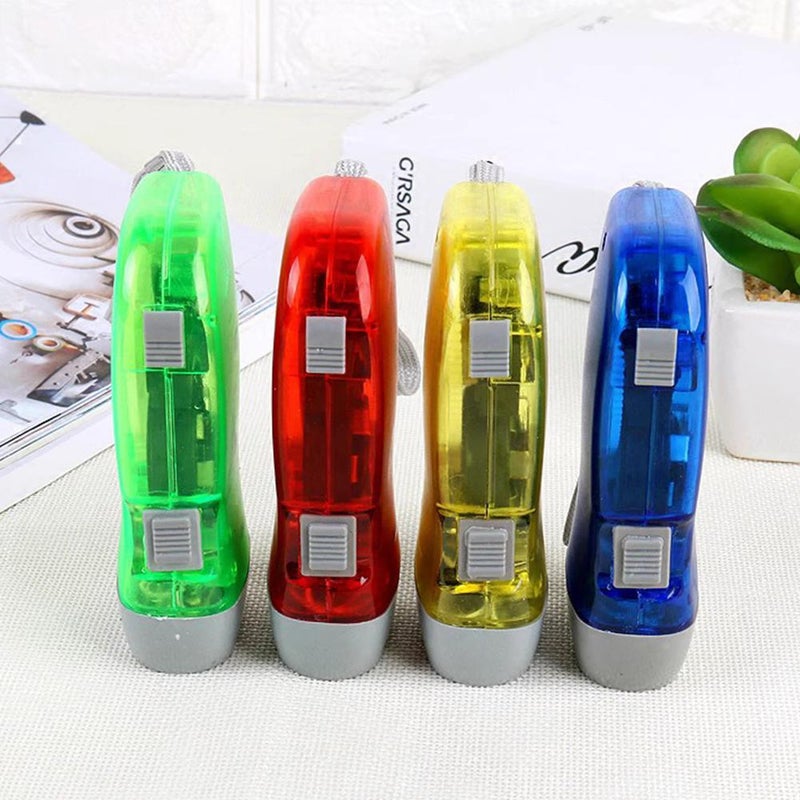 Plastic hand-operated three-LED multi-color outdoor emergency flashlight - Image 5
