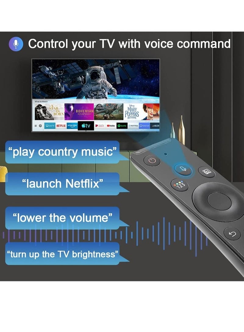 ELTRAZONE Universal Voice Remote Control for Samsung-Smart-TV-Remote Bluetooth Controller All Samsung LED QLED LCD 4K 8K UHD HDR 5 6 7 8 9 Series Flat Curved Crystal Smart TV - Image 2