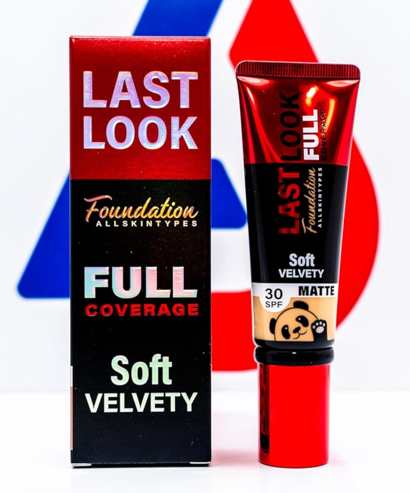 كريم أساس ناعم مخملي بتغطية كاملة، عامل حماية من الشمس 30، لمسة نهائية غير لامعة، لجميع أنواع البشرة - رقم 03