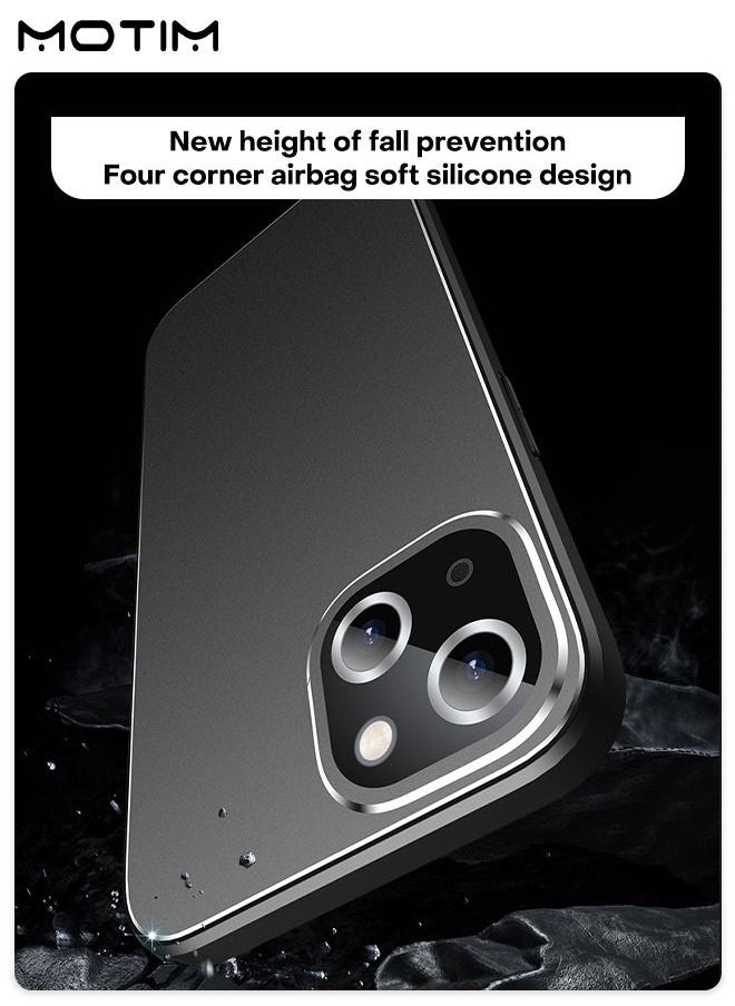 Motim Metal Case for iPhone 14/14 Plus Ultra Slim Phone Case Soft TPU Airbag Shockproof Protective Anti-Scratch Cover  - Image 2