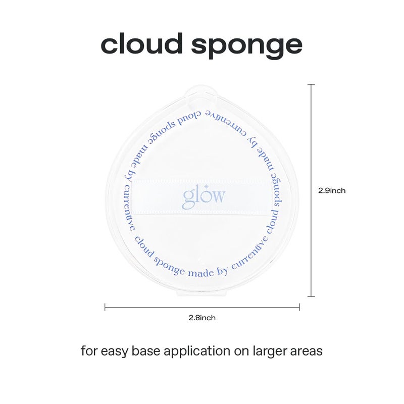 glow cloud sponge 3EA | featuring skin-friendly rubycell | puff-shaped sponge that effortlessly simplifies makeup application, perfect makeup sponge for quick and even application, 0.13 lbs - Image 3