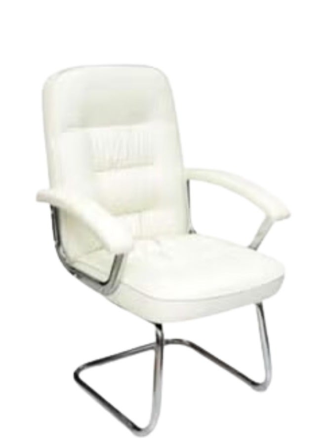 ALWASIT HOME Modern Design Leather Visitor Chair With Steel Metal Frame Waiting Room Chair For Home Office And Hospital Chair - Image 1