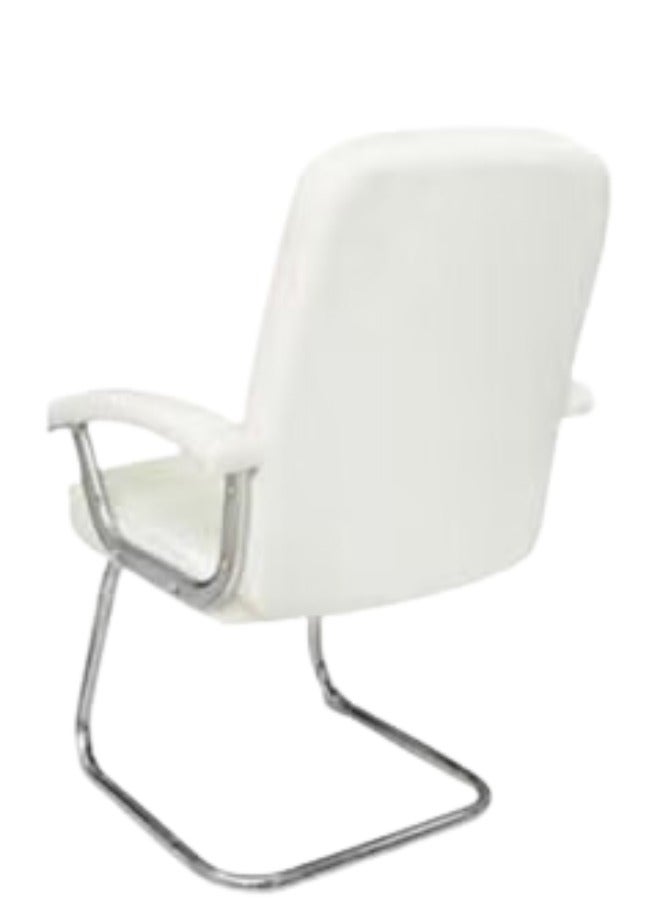 ALWASIT HOME Modern Design Leather Visitor Chair With Steel Metal Frame Waiting Room Chair For Home Office And Hospital Chair - Image 2