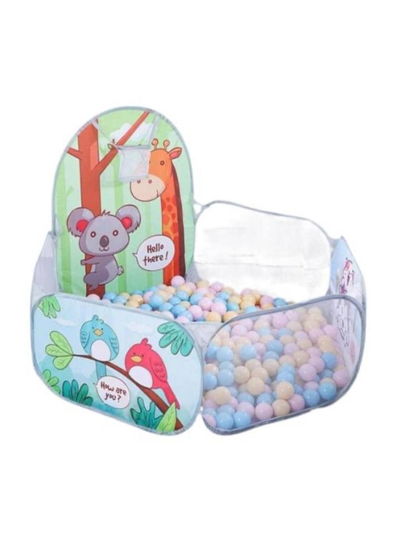 Fantastic-Kids-Toys Core Open House with Mini Basket Ball with 50 Balls (Green) - Image 3