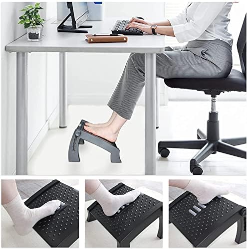 Sisliya Sisliya Footrest for under desk at work and under desk with massage footrest with 6 levels height adjustable for office  - Image 5