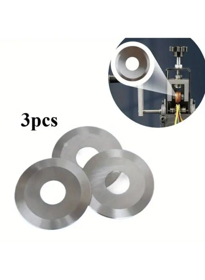 3pcs High Carbon Steel Wire Stripper Blade Hand Drill Compatible Manual Stripping Tool - Image 2