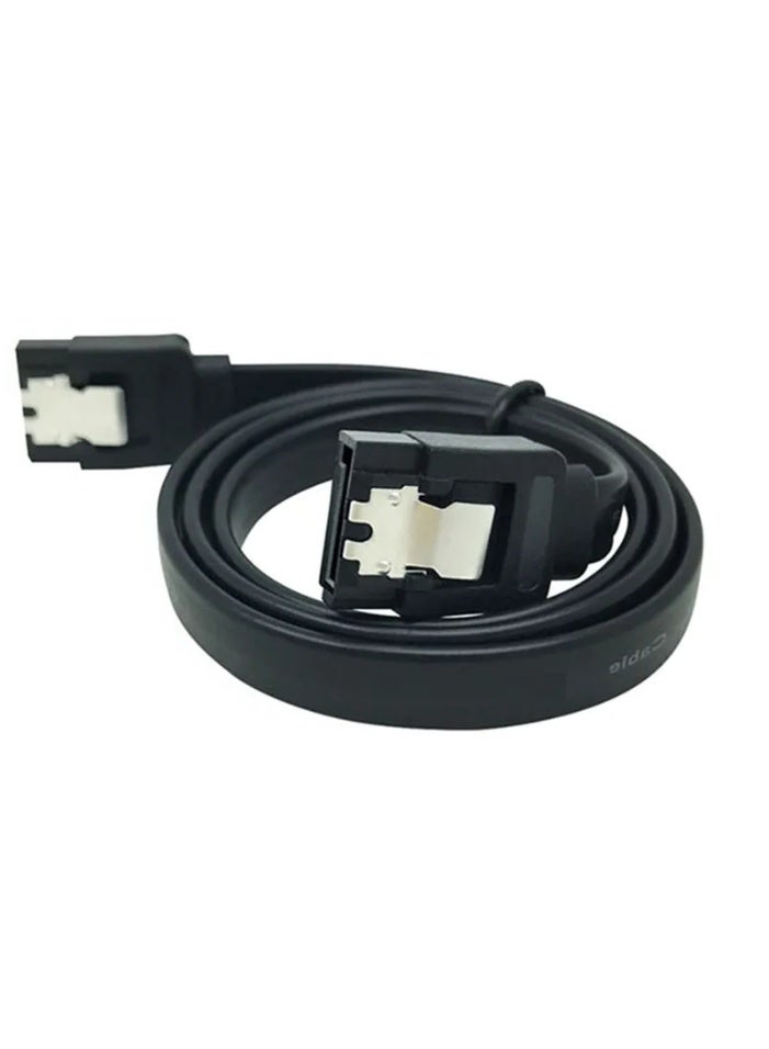 Premium SATA III Cable for SSD/HDD – High-Speed Data Transfer, 7-Pin Connector, 25cm, Black - Image 1
