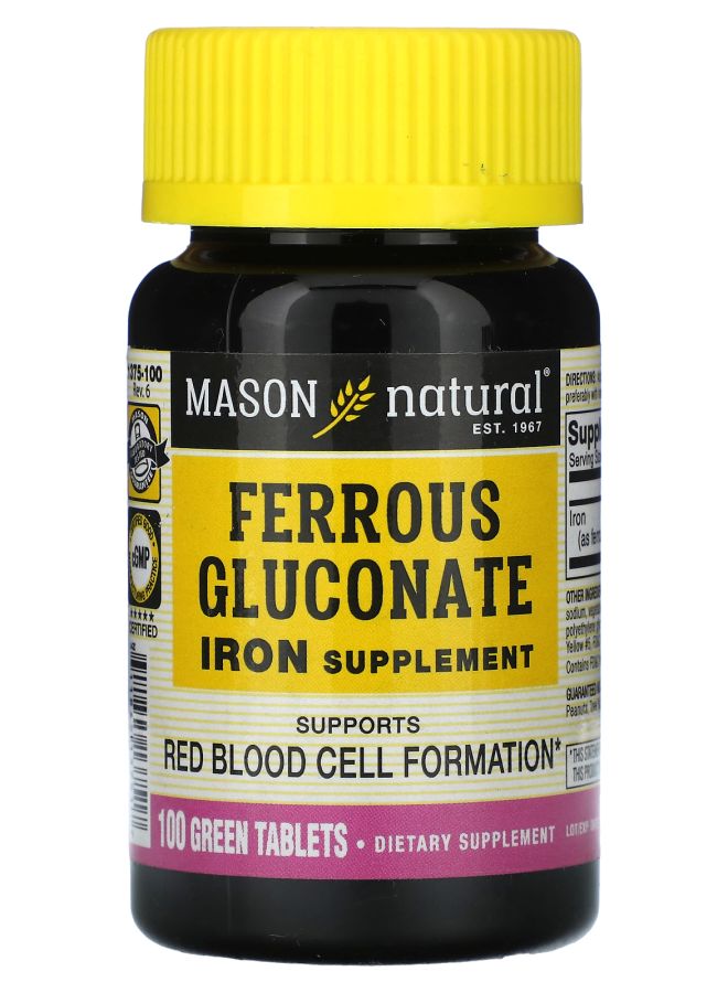 Ferrous Gluconate 100 Green Tablets