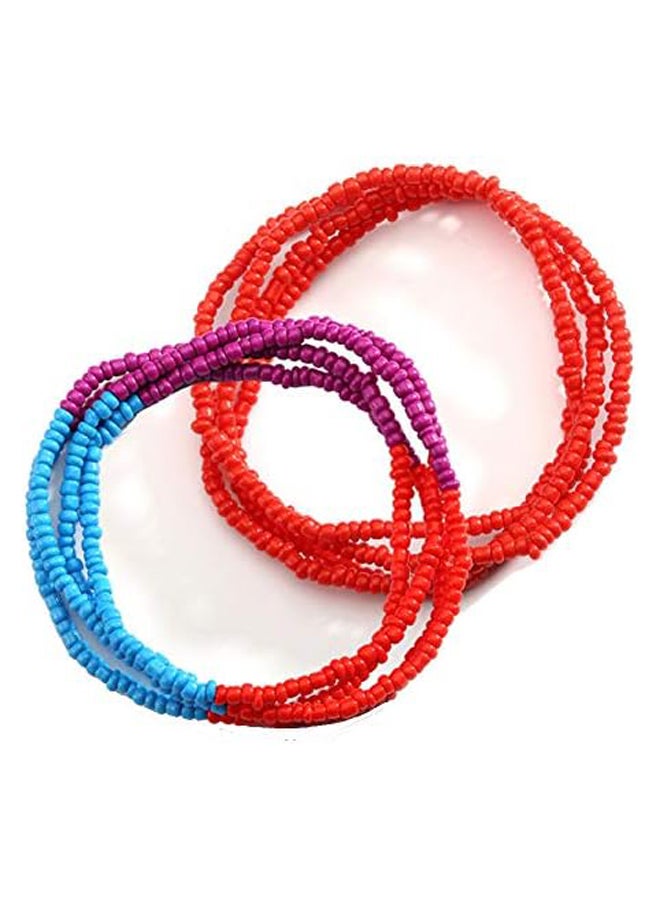 خلخال من الخرز الملون البوهيمي - Image 1