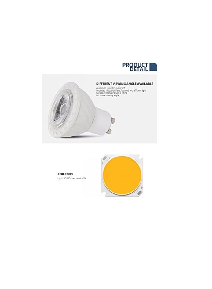 ESNCO LED outdoor wall light waterproof up-down GU10 lamp black Aluminum body for Garden, Landscape, Yard, Porch, Patio, Garage, Pool (WHITE ROUND WITH GU10 LAMP, 6.5 * 16CM) - Image 4