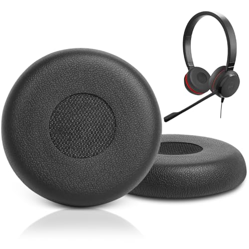 G GVOEARS Ear Pads Replacement for Jabra Evolve 65 40 30 20 Headphones, GVOEARS Ear Covers Cushion for Evolve 65UC/MS 40UC/40MS 30US/30II 20SE/UC/MS - Image 1