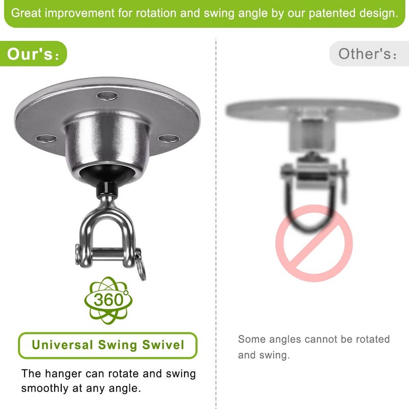 BeneLabel Speed Bag Swivel Mount Stainless Steel Speedbag Hanger with 360Â° Rotation Hook- Boxing Swivel Mount for Speed Bag Platform Hanging Speed Punching Bag Hanger - Image 3