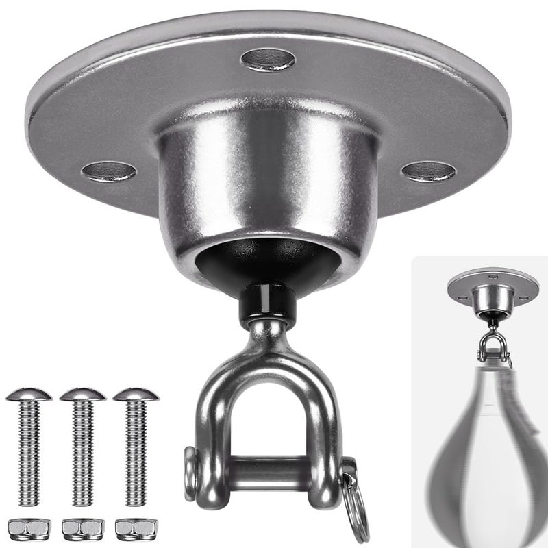 BeneLabel Speed Bag Swivel Mount Stainless Steel Speedbag Hanger with 360Â° Rotation Hook- Boxing Swivel Mount for Speed Bag Platform Hanging Speed Punching Bag Hanger - Image 1