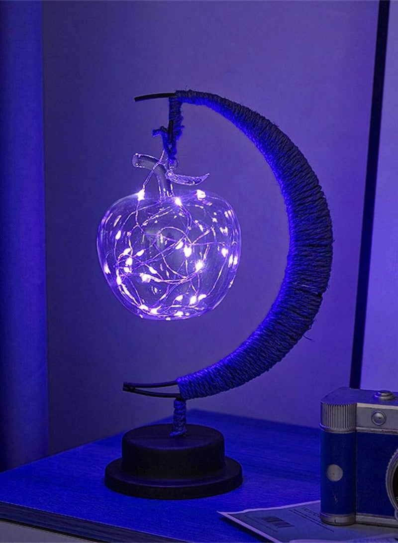 Loquat LED Iron Art Decorative Lamp Arab Style Gurban Festival Atmosphere Lamp 14*13*27cm  - Image 1