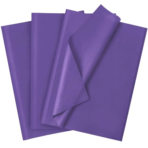 Laidans 120 Sheets 20"X14" Purple Tissue Paper for Gift Bags Wrapping, Art Tissue Paper Bulk for Weddings Birthday Party Crafts Decoration - Image 1