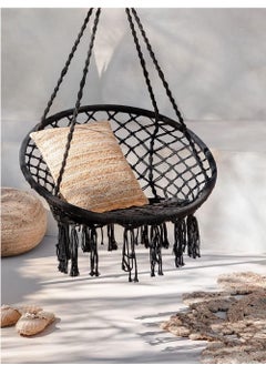 Living Swing Chair Outdoor Cotton Rope Tassel Indoor Macrame Swing Fashion Hammock Dormitory Round .  - Image 2
