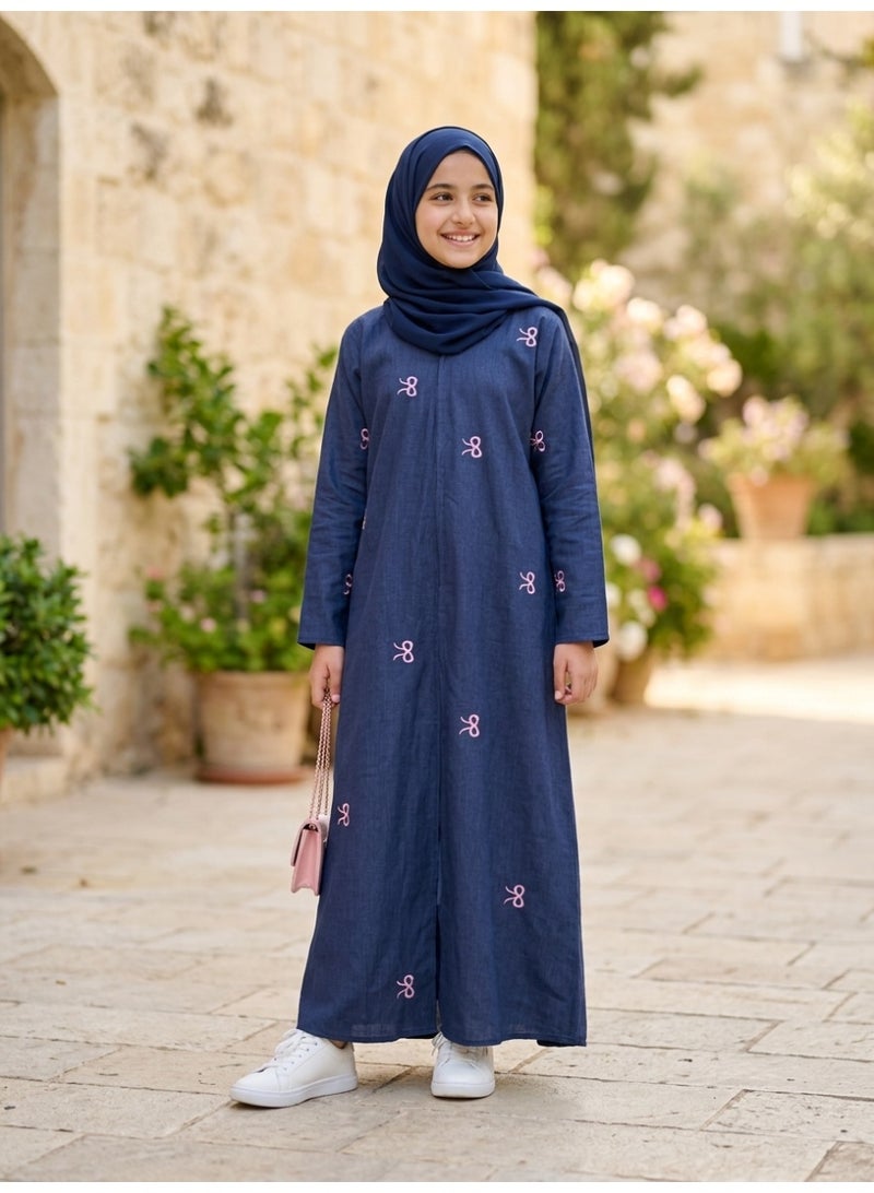 BHNS Girls' clothing, girls' abaya, children's abaya, girls' clothing, girls' gifts, little abaya, girls' clothing, children's jalabiya, girls' clothing, girls' gift, suitable for all occasions - Image 4
