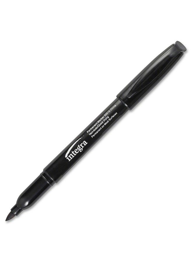 Integra Permanent Marker Fine Point Fade Water Resistant Black (Ita30016) - Image 2
