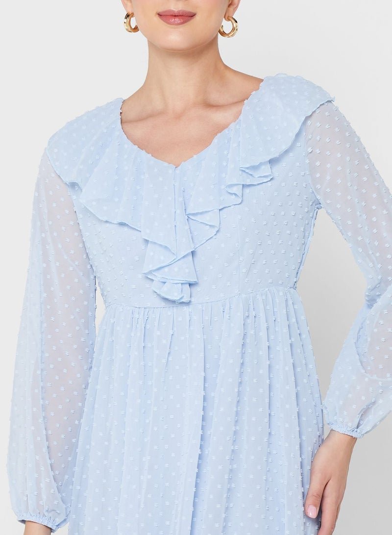 Ruffle Detail Dress