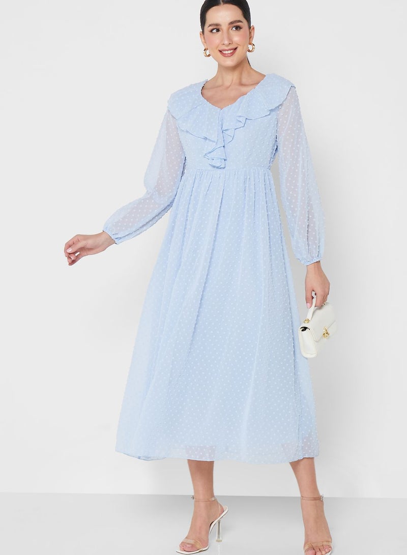 Ruffle Detail Dress