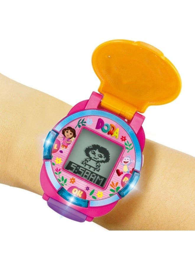 VTech Dora Time for Learning Adventure Watch – Interactive Educational Watch, Bilingual English & Spanish, Games, Alarm & Timer for Kids 3+ Years - Image 2