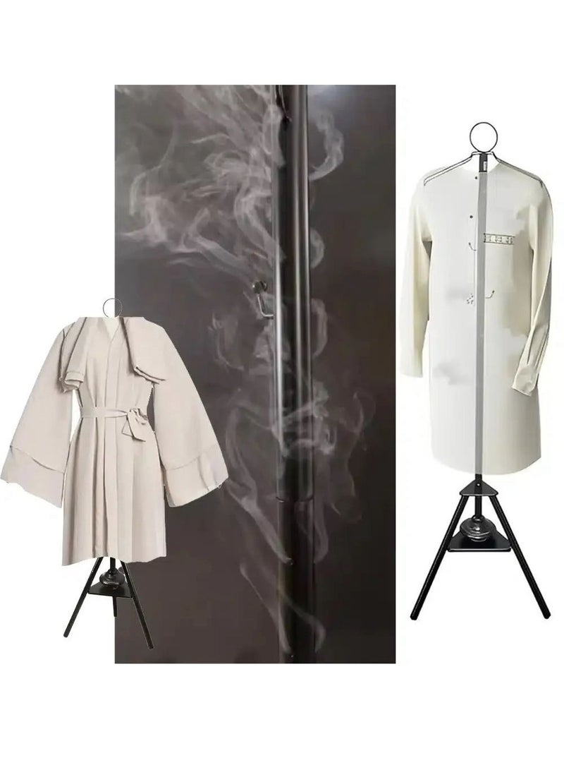Multifunctional Metal Coat Rack with Bukhoor Burner – Freestanding Hanger Stand for Clothes, Hats & Bags – Aromatic Incense Diffuser & Organizer (Gold)  - Image 2