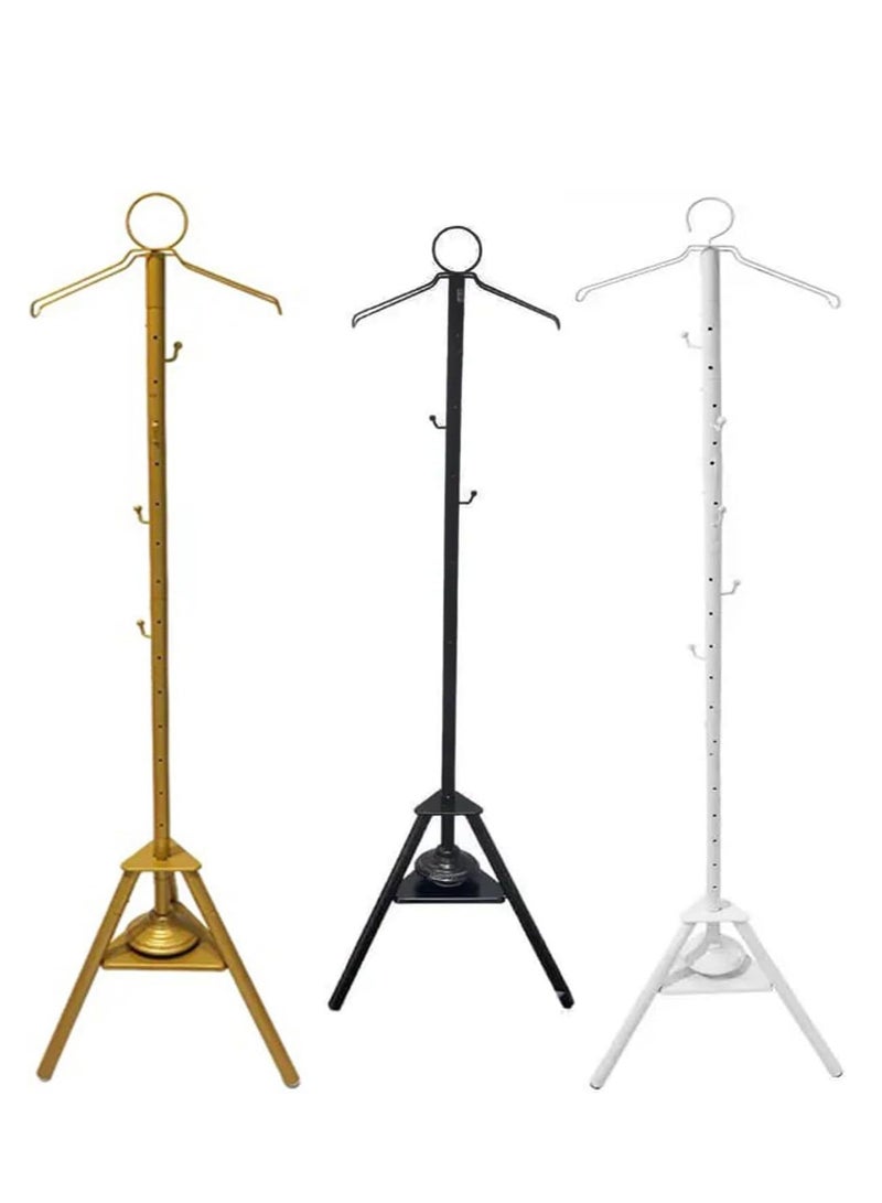 Multifunctional Metal Coat Rack with Bukhoor Burner – Freestanding Hanger Stand for Clothes, Hats & Bags – Aromatic Incense Diffuser & Organizer (Gold)  - Image 4