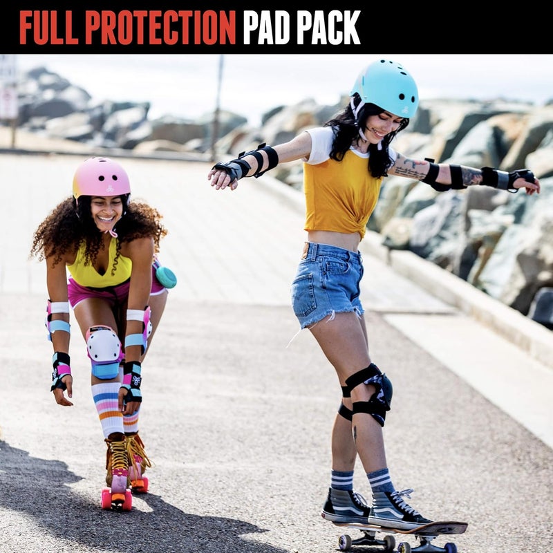 Triple Eight Saver Series Protective Pad Set - Knee, Elbow, and Wrist Guards - Image 2