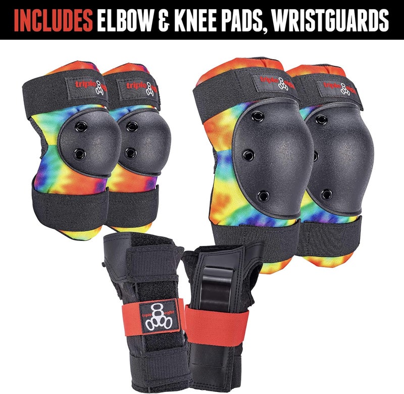 Triple Eight Saver Series Protective Pad Set - Knee, Elbow, and Wrist Guards - Image 3