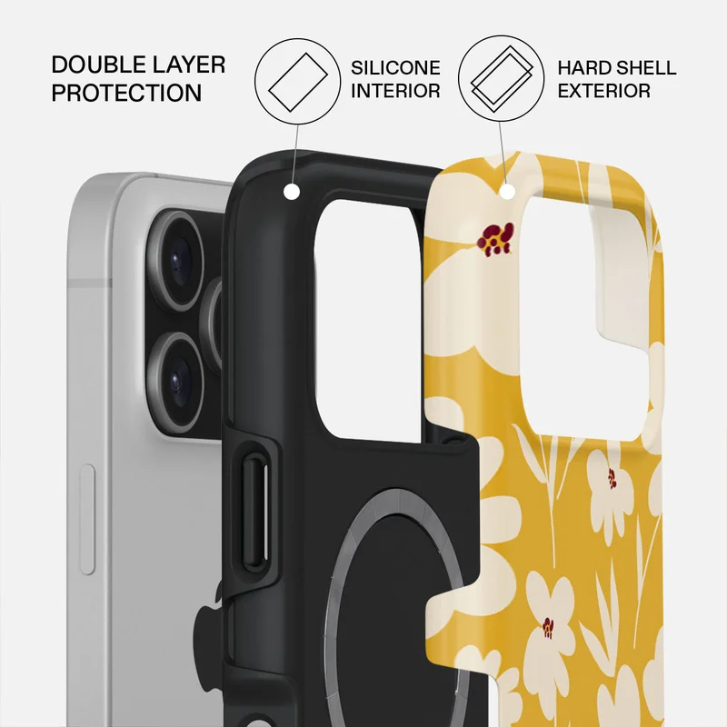 BURGA iPhone 17 Pro Sunday Market Premium Case Compatible with Hybrid Dual-Layer Hard Shell + Silicone Protection - Scratch-Resistant Shockproof Mobile Cover