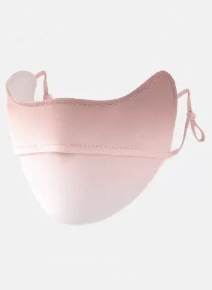 Gradient Blush Sunscreen Mask for Women, UV Protection Full Face Cover, Thin Summer Eye And Face Shield. - Image 3