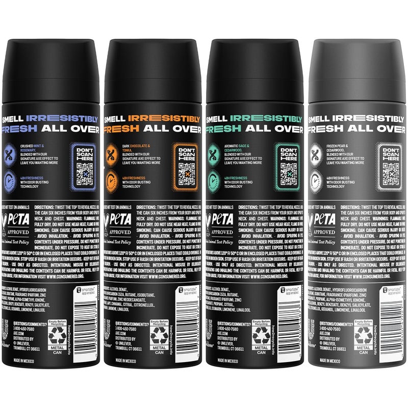 Axe 12 AXE بخاخ مزيل العرق Anit-Aerspirant (12X 150 مل/5.07 أونصة، امزجه مع الأنواع المتوفرة) - Image 2
