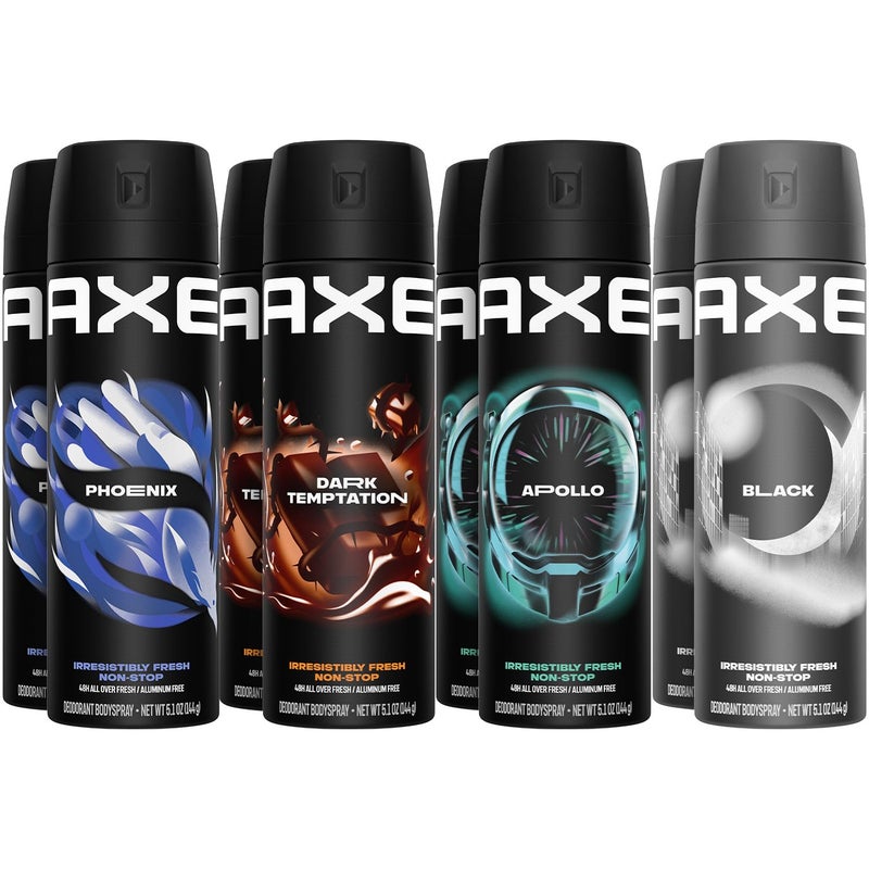 Axe 12 AXE بخاخ مزيل العرق Anit-Aerspirant (12X 150 مل/5.07 أونصة، امزجه مع الأنواع المتوفرة) - Image 1