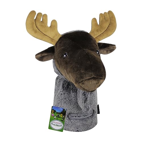 Scott Edward Moose Golf Club Cover Fit Well for Driver Wood Golf Club Funny Cute Animal Design Soft Functional Golf Headcover Stylish Protection for Your Clubs for Men and Women - Image 3