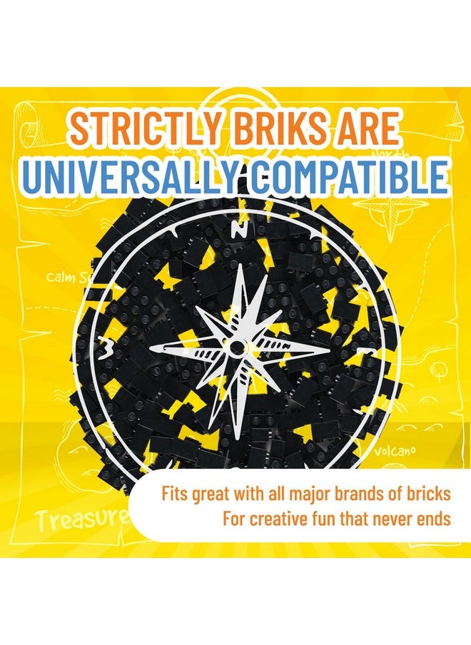 Strictly Briks Strictly Briks Compatible with Lego Classic Bricks Starter Kit, Black, 192 Pieces, 1x2 Inches, Building Creative Play Gift Set for Ages 3 and Up, 100% Compatible with All Major Brick Brands  - Image 4