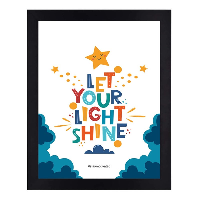Interio Crafts Positive Quotes Motivational Wall Frames Synthetic Wood 13 X 10 Inches Style 5