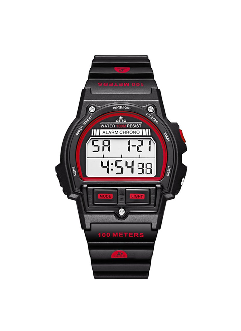 ASTRO - Kid's Unisex Digital Polyurethane Wrist Watch A23923-PPBBR - 44 Mm - Image 1