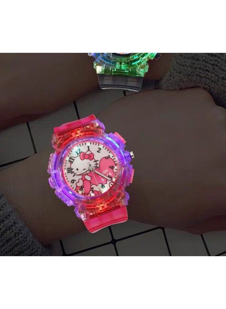 هالو كيتي ساعة إلكترونية كرتونية للأطفال - Image 4