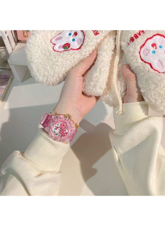 هالو كيتي ساعة إلكترونية كرتونية للأطفال - Image 2