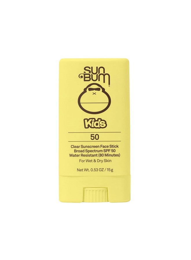 Sun Bum Kids Spf 50 Clear Sunscreen Face Stick Wet Or Dry Application Hawaii 104 Reef Act Compliant (Octinoxate & Oxybenzone Free) Broad Spectrum Uvauvb Sunscreen 0.53 Oz - Image 1