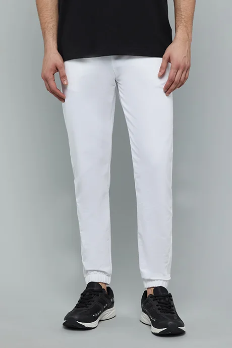 أر أند بي Solid Joggers with Drawstring Waist