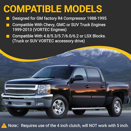 ANDO RACING LS Swap R4 AC Compressor Bracket High Mount Kit Compatible with Chevrolet GMC SUV Truck Engines LS1 LS2 LS3 LS6 Air Conditioner Vortec Truck Triangles - Image 2