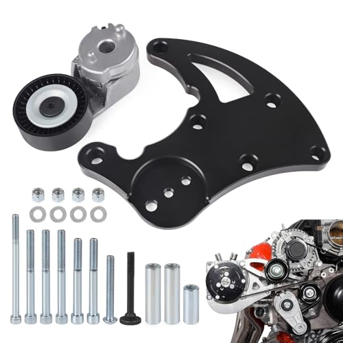 ANDO RACING LS Swap R4 AC Compressor Bracket High Mount Kit Compatible with Chevrolet GMC SUV Truck Engines LS1 LS2 LS3 LS6 Air Conditioner Vortec Truck Triangles - Image 1