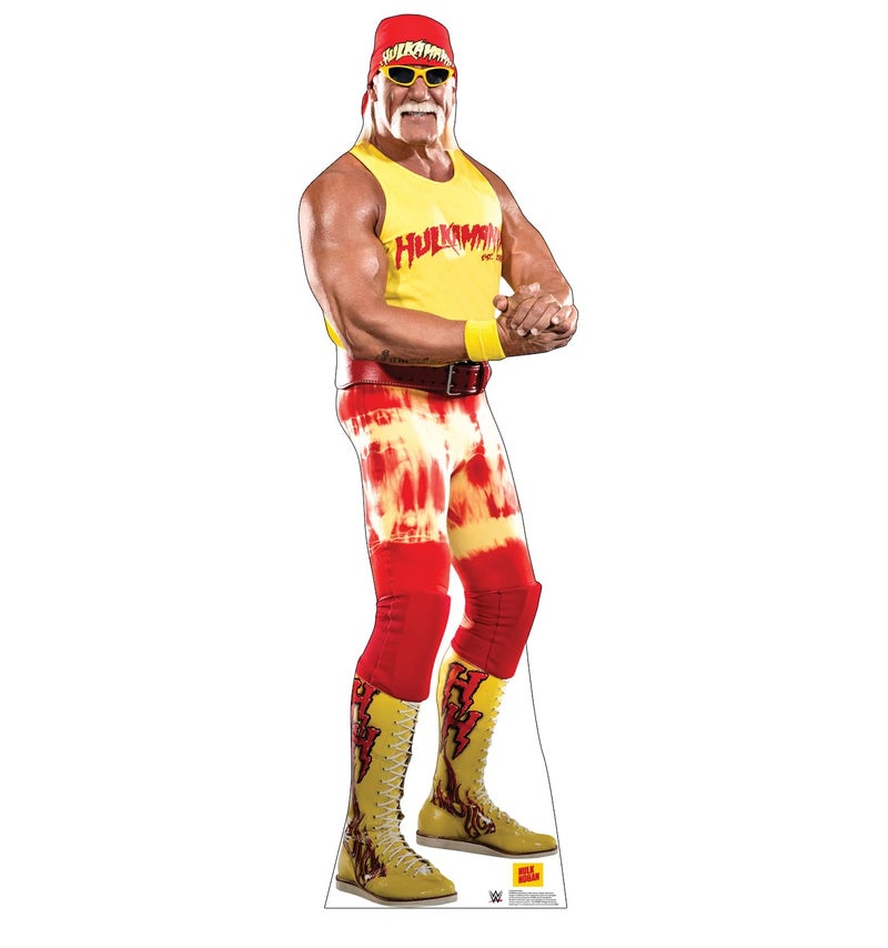 Cardboard People Hulk Hogan Life Size Cardboard Cutout Standup  WWE  Made in USA
