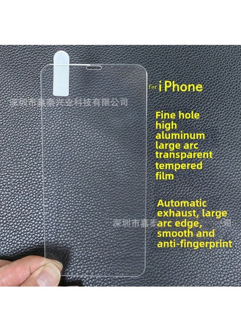 Suitable For Apple 16E Vacuum Plating Original Screen Film 16PROMAX Full Screen Reinforced Tempered Film 15PRO 14PLUS-Color:Non-full Screen High Aluminum Large Arc Edge-Size:Apple XSMAX/11PROMAX