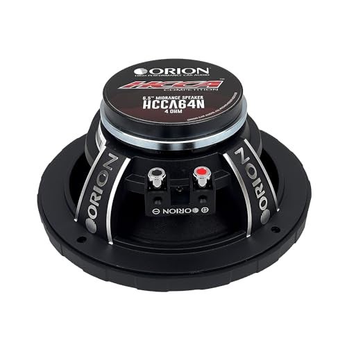 ORION HCCA64N HCCA Series 6.5” Ultra Efficient Neodymium Midrange Loudspeaker, 1400W Max Power, 350W RMS, 4 Ohm, 1.5” Voice Coil - High Output Pro Car Audio Stereo, Premium Quality Speaker (Pair) - Image 5